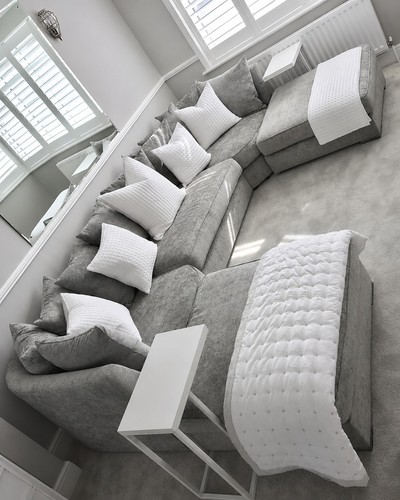 Shape low back corner sofa - u,
