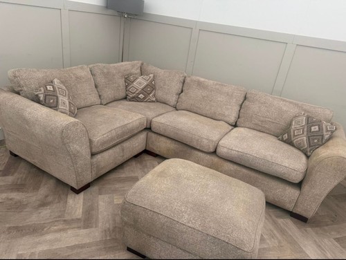 Corner sofa and - footstool, –