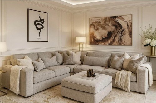 Luxury ruby corner sofa - ruby,
