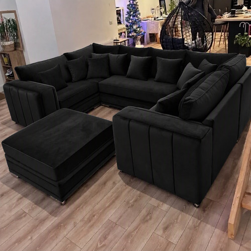 Luxury shaped corner sofa - u-shaped,