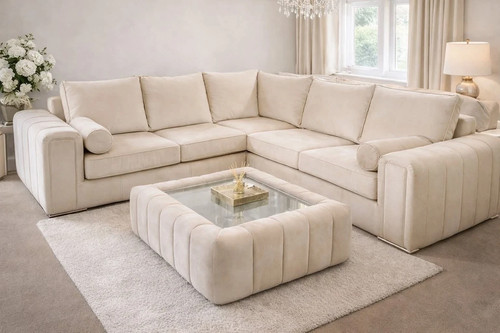 Luxury lilly corner sofa - lilly, cream