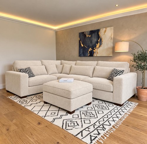 Luxury ruby corner sofa full - ruby,
