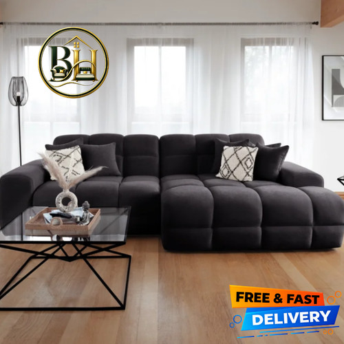 Jacob black corner sofa - corner,