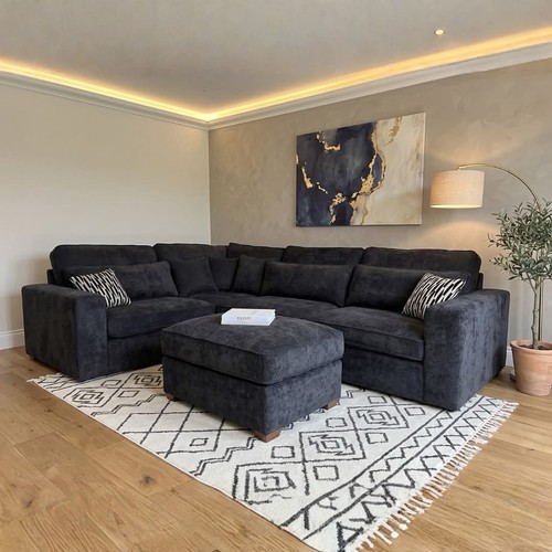 Luxury ruby corner sofa - ruby, |