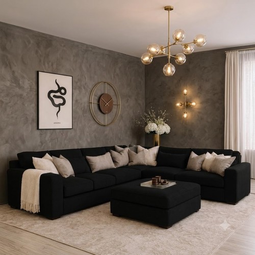 Luxury ruby corner sofa - corner,