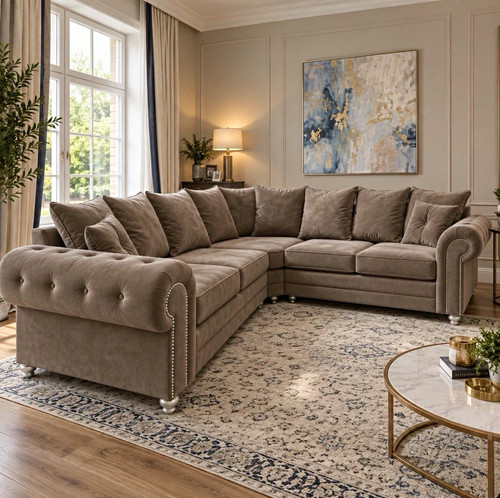 Rahman sofas grey velvet - grey,