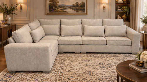 Luxury ruby corner sofa full - ruby,
