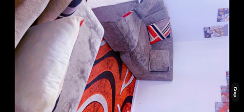 Grey fabric corner - fabric, with