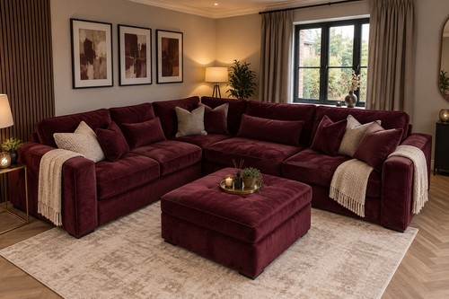 New ruby corner - new, sofa
