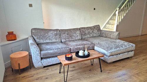 Dfs grey velvet shape - grey,