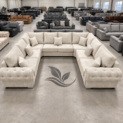 New verona shape corner sofa - new, u