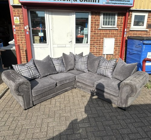Charcoal verona corner sofa - verona,