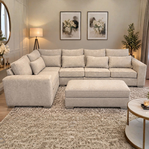 Luxury ruby corner sofa full - corner,